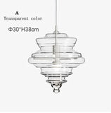 La Scala pendant lamp Modern Simple revolving glass light fixture Bar Dining Room Lamp Art Lighting Coffee bedroom bedside light