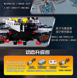 New 3385pcs Technical MOC Idea The SHIELD Helicarrier Building Blocks Bricks Model Assembling Toys for Boys Birthday Gift Set