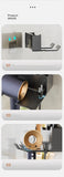 Hair Dryer Holder Wall Mount Suction Cup Bathroom Organizer Wall Mount Hairdryer Holder Straightener Stand Rustproof