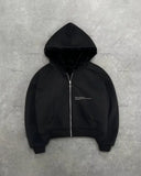Hoodie fur collar cardigan sweatshirt American retro casual street velvet short thickened couple versatile warm cotton jacket
