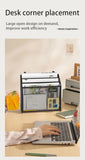 Desk Mail Organizer for Countertops, Mesh Bill Desk Organizer, File and Letter Holder, Letter Tray, Paper Mail Sorter,