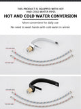 Basin Faucet Modern Bathroom Mixer Tap Black/chrome Wash basin Faucet Single Handle Hot and Cold Waterfall Faucet