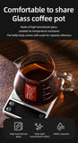 BINCOO Pour Over Coffee Dripper Set 400ml Glass Sharing Pot Funnel Drip Coffee Maker Hand Brew Cup Coffee With V01 Filter Paper