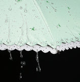 Women's Umbrella Lace Fashion Folding Umbrella Sunshade Umbrella Wind and Rain Resistance Travel Foldable Portable Student Gift