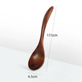 Japanese Wooden Spoon Wood Tableware Spoon Anti-Scald Tea Coffee Stirring Spoons Cooking Utensils for Kitchen Tool Soup Teaspoon