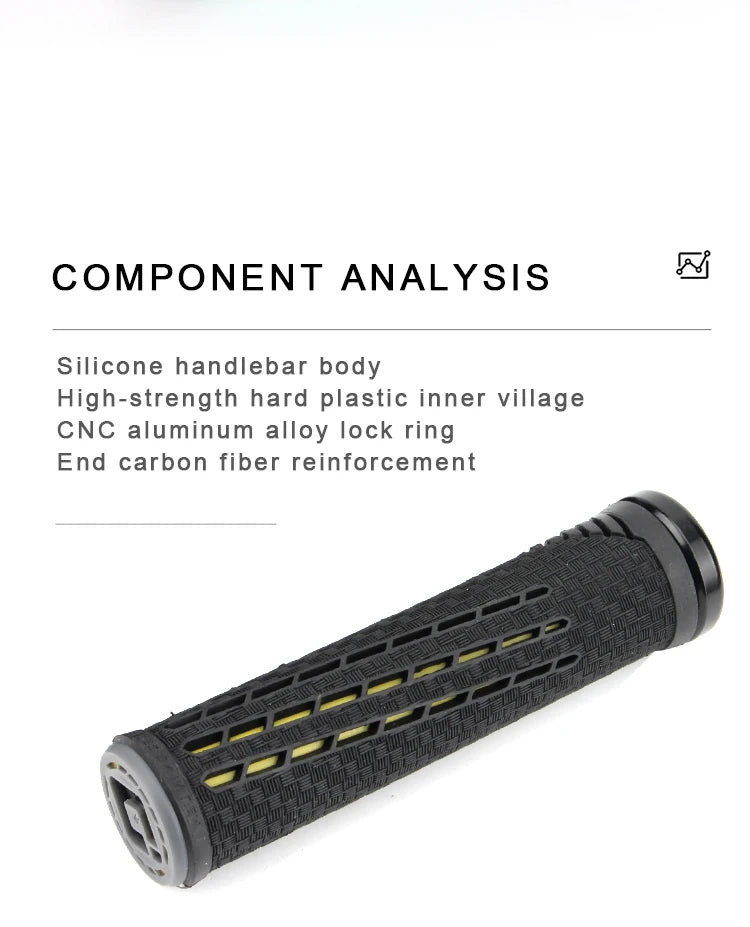 ODI CF Silicone Bicycle Grips Carbon Fiber Reinforced Handle Plugs MTB Anti-slip Lock-on Handlebar Cover Comfortable Bike Parts