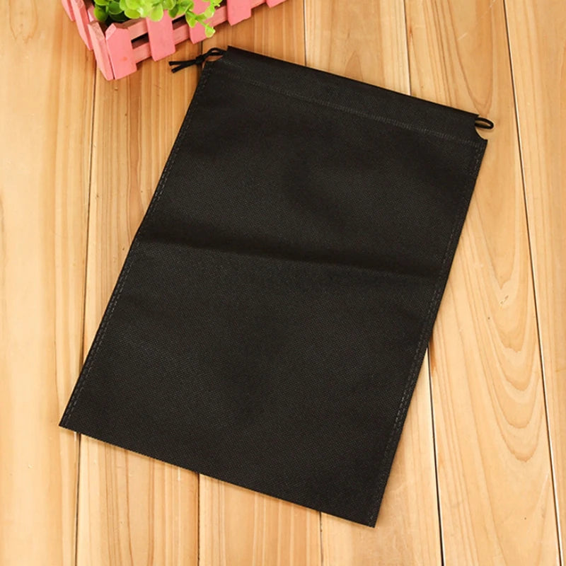 Non-woven Shoe Travel Pouch Portable Tote Drawstring Storage Bag Organizer Travel Accessories Pouch Drawstring Bag