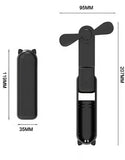 Foldable Small Fan Portable and high-power Hand Held Portable Mini Fan Rechargeable Hand USB Charge Fan