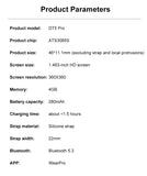 DT5 Pro Smart Watch for Men Women Digital Wrist Watches MP3 MP4 Music Smartwatches Fitness Bracelet Electronic Wristwatch Clock