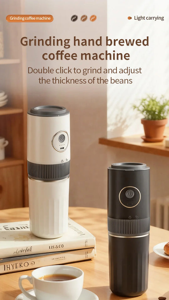 3-in-1 Capsule Coffee Maker Portable Espresso Coffee Machine for Car & Home Camping Coffee Maker Type-c Rechargeable Automatic