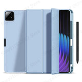 Coque For Xiaomi Pad 7 Case with Pen Holder PU Leather Soft Back Trifold Stand Cover For Xiaomi Pad 7 Pro Mi Pad 7 Case 11.2''