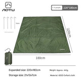 Camping Ground Sheet Picnic Mat Tent Footprint Tarp Awning Shade Beach Pad Outdoor Travel Tent Tarp Sun Canopy with Tent Pegs