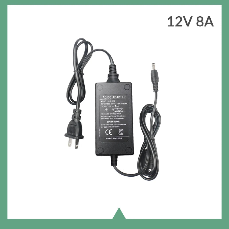 AC 110-240V DC 12V 1A 2A 3A 5A 6A 8A Universal Power Adapter Supply Charger adapter Eu Us Au Uk for 5M 10M 30M LED Light Strips