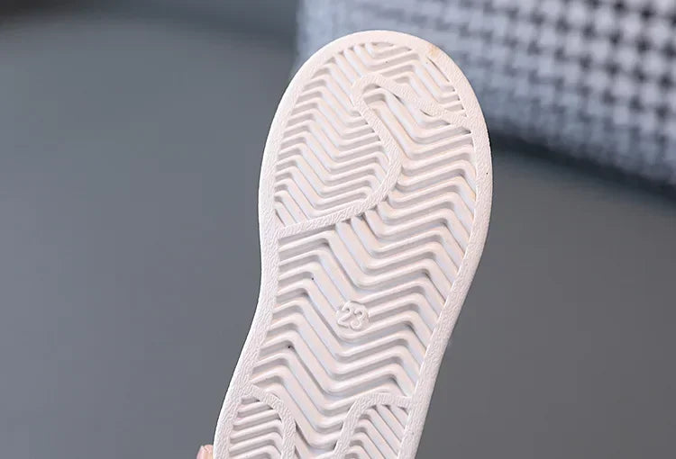 Children's Sneakers Kids Fashion Design White Non-slip Casual Shoes for Boys Girls Hook Breathable Sneakers Toddler Outdoor Shoe