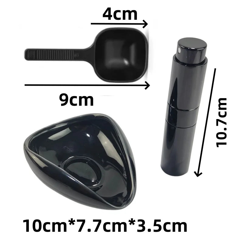 Coffee Bean Dosing Cup and RDT Spray Bottle Set, Kit For Espresso,Coffee Bar Accessories,Ceramic Single Dosing Tray For Coffee