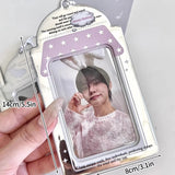 Idol Photocard Holder Photo Album pc holder kpop Protector Sleeves Keychain for Bag Poka Supplies Photo Decoration Cardholder