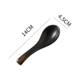 Vintage Japanese Ceramic Tableware Set: Soup Spoons, Ladles & Rice Bowls for Home and Commercial Kitchen