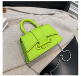 Women Mini Handbag Korean Style Chic Solid Texture Chain Crossbody Bag Ladies Summer High-Grade New Lipstick Commuter Bags