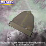 MILITECH NIJ 3A ballistic shoulder protector bulletproof thigh protector NIJ 3A 0101.06 NIJ 0101.07 HG2 deltoid armor protection