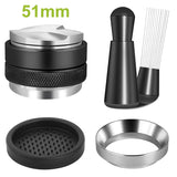Coffee Enthusiast Set, 5PC Espresso Kit with Distributor, Tamper Leveler, WDT Tool, and Dosing Funnel, Suitable for 51/53/58 mm