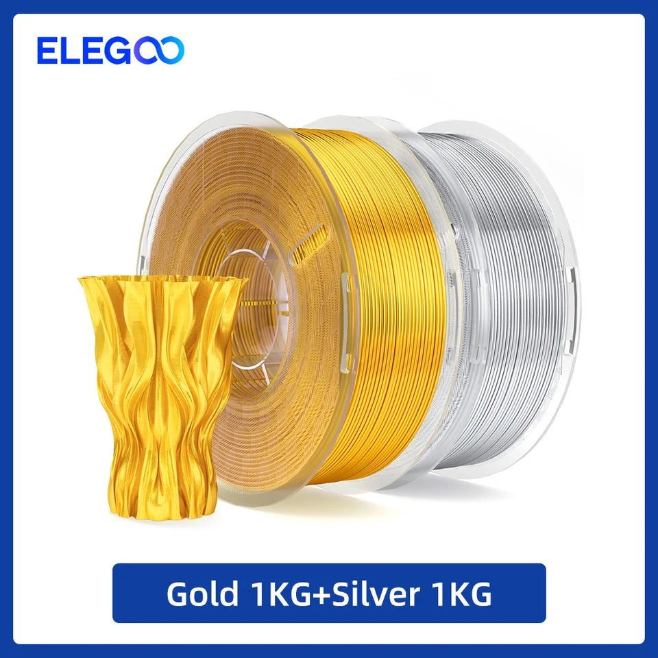 ELEGOO 5/10KG Silk Filament PLA 1.75mm 3D Printer Filament for FDM 3D Printers Elegoo PLA for Elegoo Centauri Carbon