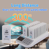 Wireless Restaurant Pager System Touch Panel Wireless Calling System Food Pager Guest Paging System for Coffee Shop Bar