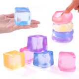 Ice Cube Shaped Square Stress Relief Ball Toy Squishy Squeeze Anxiety ADHD Stress Relief Sensory Adults Toys