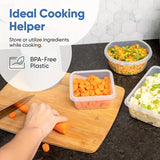 48-Piece Leakproof Food Storage Containers Set, BPA-Free, Stackable Meal Prep, Easy-Snap Lids, Includes Labels & Marker
