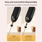 Mini Milk Frother Electric Egg Blender Coffee Whisk Mixer USB Rechargeable Handheld Mixer Foamer Shaker Cooking Drink Blender