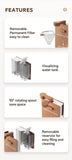 Foldable Portable Coffee Machine American Drip Pour Coffee Maker Travel Electric Automatic Brew Coffee Tea Home Office Appliance