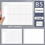 Mind Map Notebook Loose leaf Detachable B5 Cornell Notebook College Graduate Exam Notebook 120 Pages