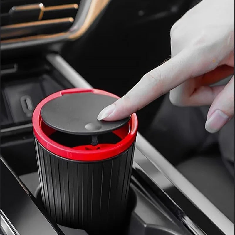 Universal Car Trash Bin Can Mini Auto Dust Organizer Car Interior Rubbish Bag Garbage Container Storage Box Bucket Auto Accessor