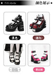 Japanese Retro Gothic Y2k Subculture Rivets Thick Heels High Heels Women's Shoes Sweet Lolita Shoes Spicy Girl
