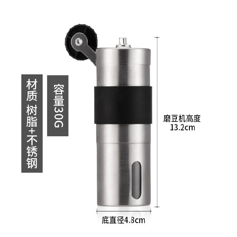 Steel Manual Coffee Grinder S/L Portable Travel Camping Coffee Bean Grinder