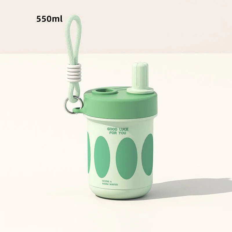 Stainless Steel Tea Cup with Infuser and lid 550ml Tea Office Mug Tumbler with Lids and Straws Portable Coffee Travel Mug Cups