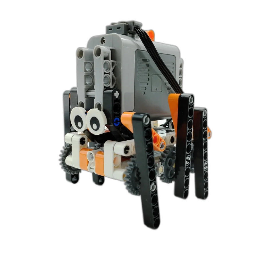 Technical Electric MOC Building Blocks 6-Leg Walking Robot RC Omnidirectional Robot Model DIY  bricks blocks Toy for kids