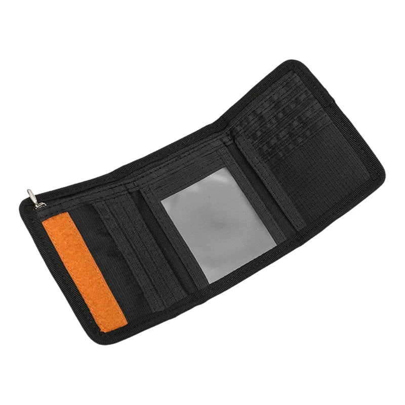 Japanese Style Nylon Trifold Casual Wallet for Male Men Women Young Novelty Money Bag Purse Zipper Coin ID Card Holder Purse
