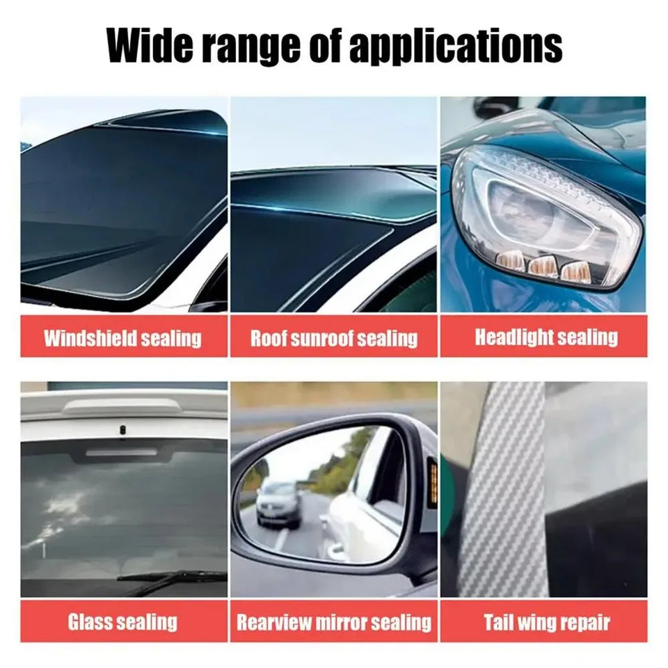 Car Door Sealant Adhesive Automotive Weatherstrip Repair High Temp Silicone Glue Waterproof Soundproof Universal Auto Fix Tool