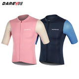 DAREVIE Man Cycling Maillot SPF 50+ Training Level Cycling Jersey Man Quick Dry Anti-Slip Light Soft Men's Cycling Clothing