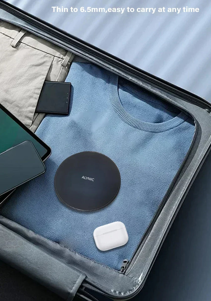 Fast Wireless Charger Pad Stand for iPhone 16 15 14 Samsung Xiaomi Earphone Phone Chargers Induction Wireless Charging Station
