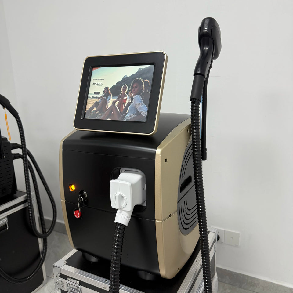 Professional 4-wave diode laser hair removal device, painless permanent hair removal device, laser hair removal device