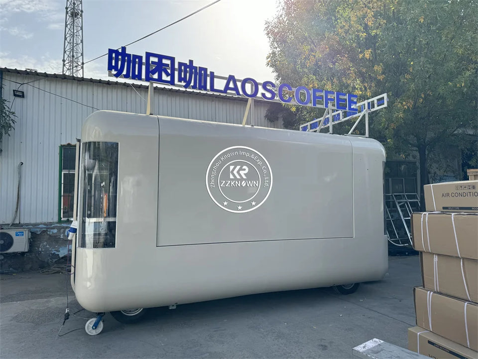 New Food Trailer Mobile Food Truck for Bakery Dairy Products Factory Ice Cream Cart Juice Coffee Kiosk Fully Equipped