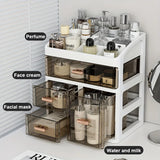 Cosmetics Storage Box Cosmetics Storage Box Drawer, Large Capacity Dust-proof Skincare Product Display Rack, Desktop Storage Box