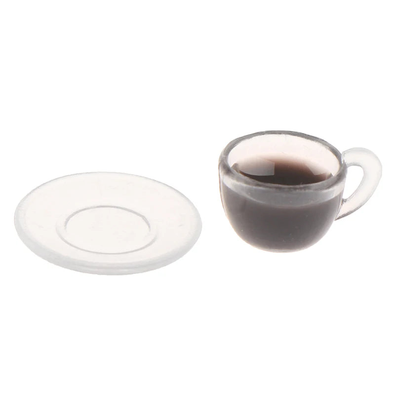1:12 Dollhouse Miniature Coffee Cup Set Model Doll Toy Accessory