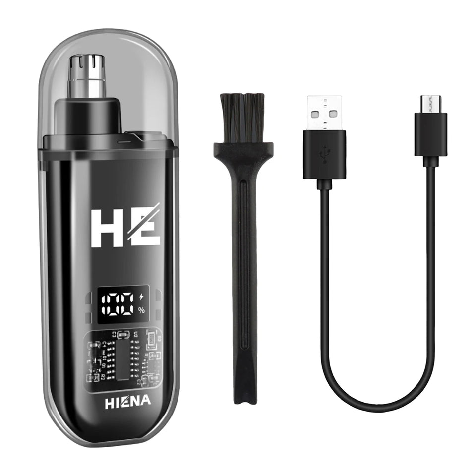 HIENA Electric Nose Hair Trimmer Mini Pocket Nose Ears Hair Eyebrow Trimmer for Men Rechargeable Clipper ﻿home appliance