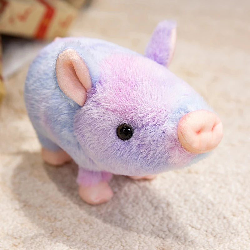 23cm Simulation Lovely Pig Plush Toy Stuffed Soft Huggable Pillow Home Ornament Birthday Gifts