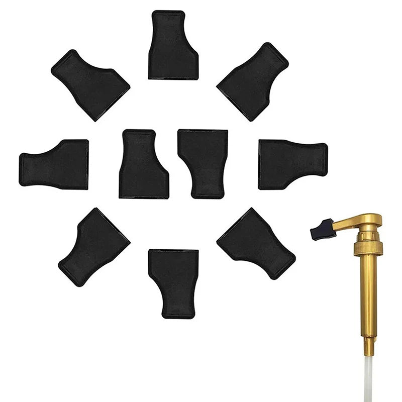 1/2/5Pcs Coffee Syrup Pump Tip Covers Pourer Cap Syrup Covers Silicone Cap Fits For Syrup Pump Pour Dispenser Oil Liquor Bottle