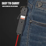 Red Laser (Class IIIA Laser Output is 5mW), 1 Mile Range with Strobe Function Type-C Rechargeable Compatible with M-Lok Rail Du