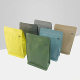 StoBag 20pcs 250g Color Matte Coffee Beans Bag Packaging with Valve Aluminum Sealed for Powder Nuts Storage Reusable Pouches