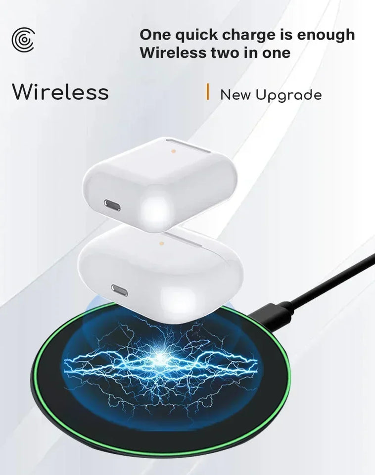 Fast Wireless Charger Pad Stand for iPhone 16 15 14 Samsung Xiaomi Earphone Phone Chargers Induction Wireless Charging Station